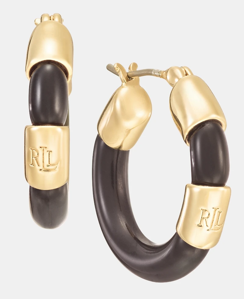 Lauren Ralph Lauren Small Color Inlay Hoop Earrings