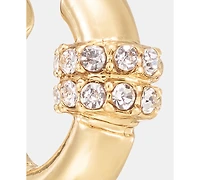 Lauren Ralph Lauren Small Pave Hoop Earrings