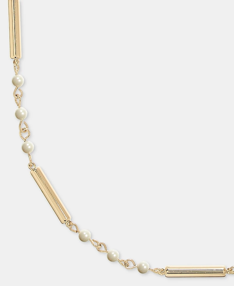 Lauren Ralph Lauren Imitation Pearl & Bar 20" Strand Necklace