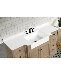 Ari Bath 60" Kelly, Weathered Fir Finish, Engineered Quartz Countertop