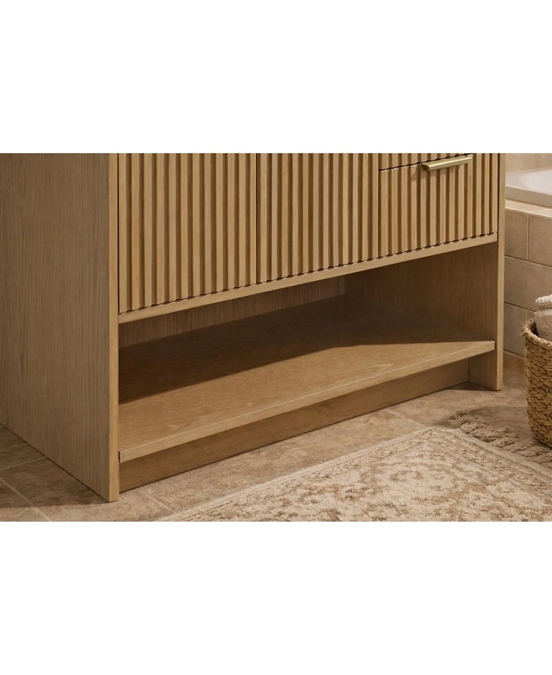Ari Bath 36" Oak Finish Freestanding Vanity