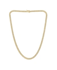 Macy's Men's Lab Grown Diamond (10 ct. t.w.) Necklace in Gold Vermeil Over Sterling Silver