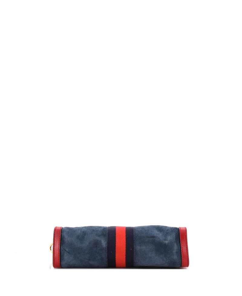 Pre-Owned Gucci Small Ophidia Chain Shoulder Bag Suede