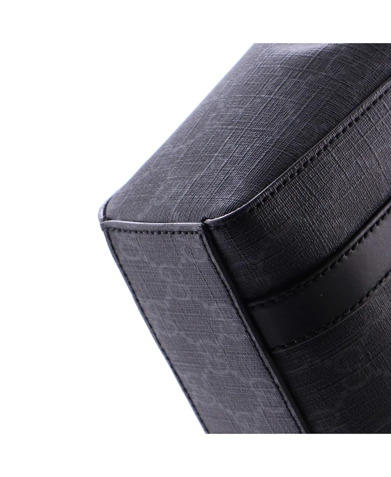 Pre-Owned Gucci Mini Convertible Web Open Tote Gg Coated Canvas