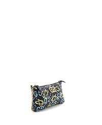 Pre-Owned Gucci Mini Gg Marmont Chain Shoulder Bag GucciGhost Matelasse Leather