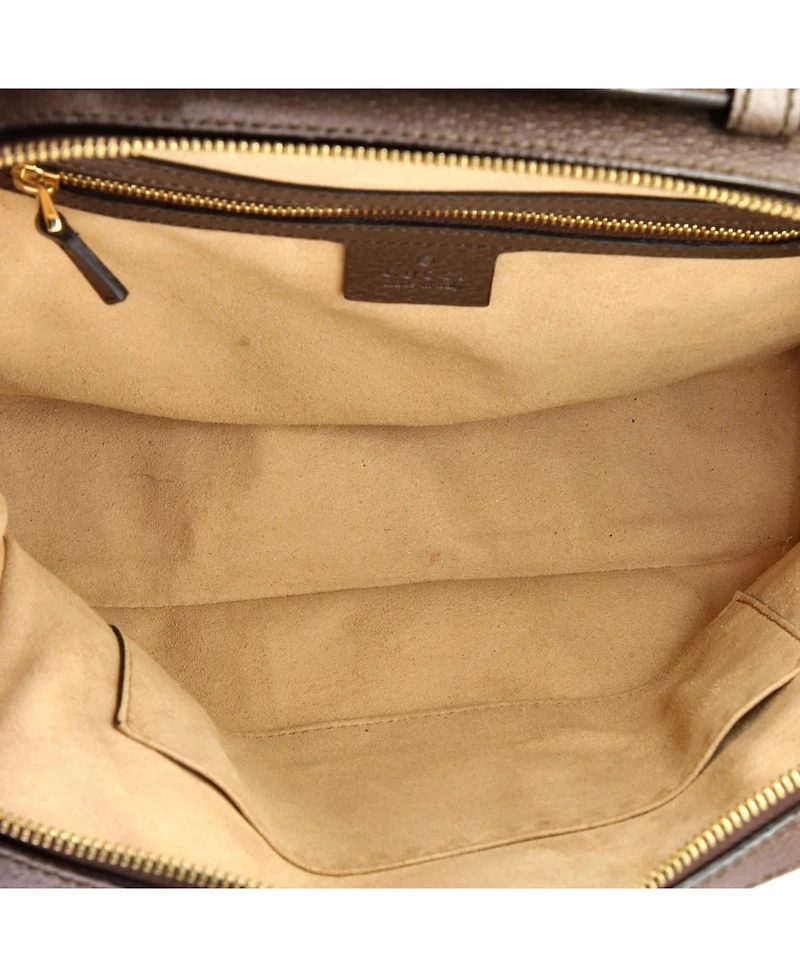 Pre-Owned Gucci Small Ophidia Zip Around Camera Bag Gg Coated Canvas