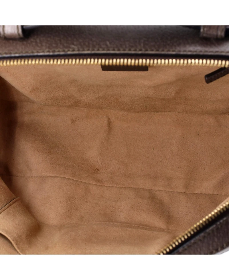 Pre-Owned Gucci Small Ophidia Zip Around Camera Bag Gg Coated Canvas