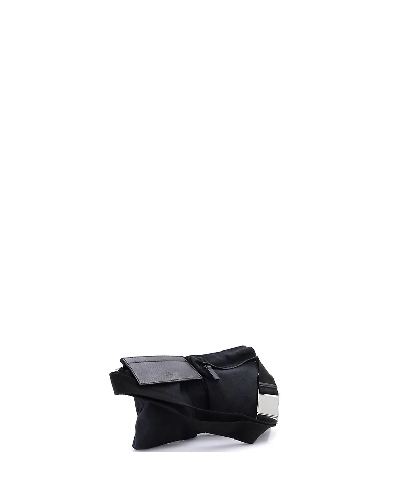 Pre-Owned Gucci Vintage Double Belt Bag Gg Canvas with Leather