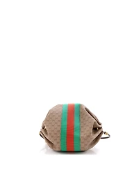 Pre-Owned Gucci Web Butterfly Candy Crossbody Bag Mini Gg Coated Canvas