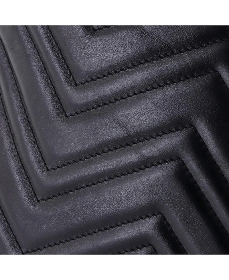 Pre-Owned Gucci Gg Marmont Portfolio Clutch Matelasse Leather