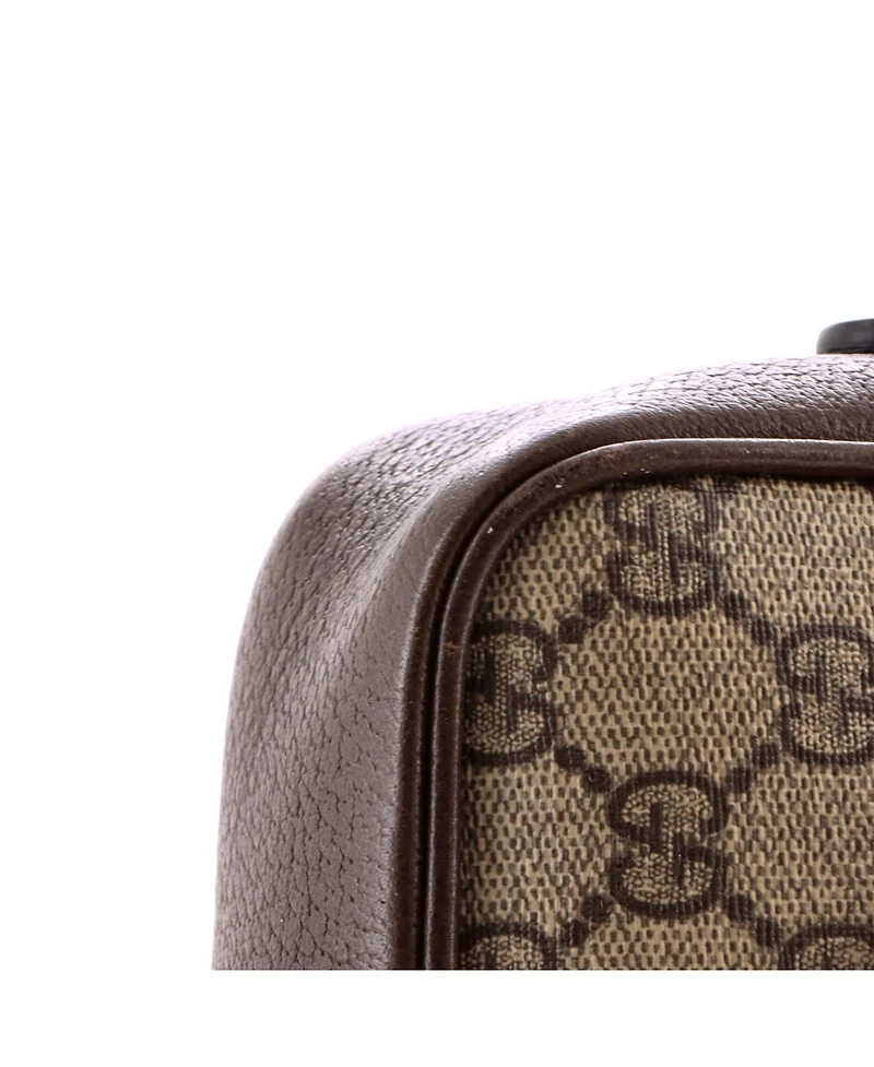 Pre-Owned Gucci Small Ophidia Flap Shoulder Bag Gg Coated Canvas