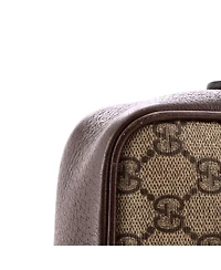 Pre-Owned Gucci Small Ophidia Flap Shoulder Bag Gg Coated Canvas