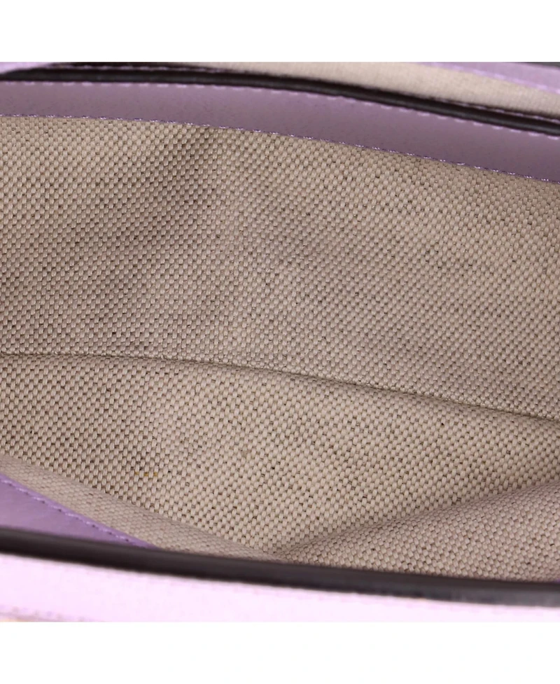 Pre-Owned Gucci Small Ophidia Chain Shoulder Bag Jumbo Gg Canvas with Leather