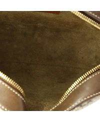 Pre-Owned Gucci Mini Chain Crossbody Bag Gg Coated Canvas and Leather