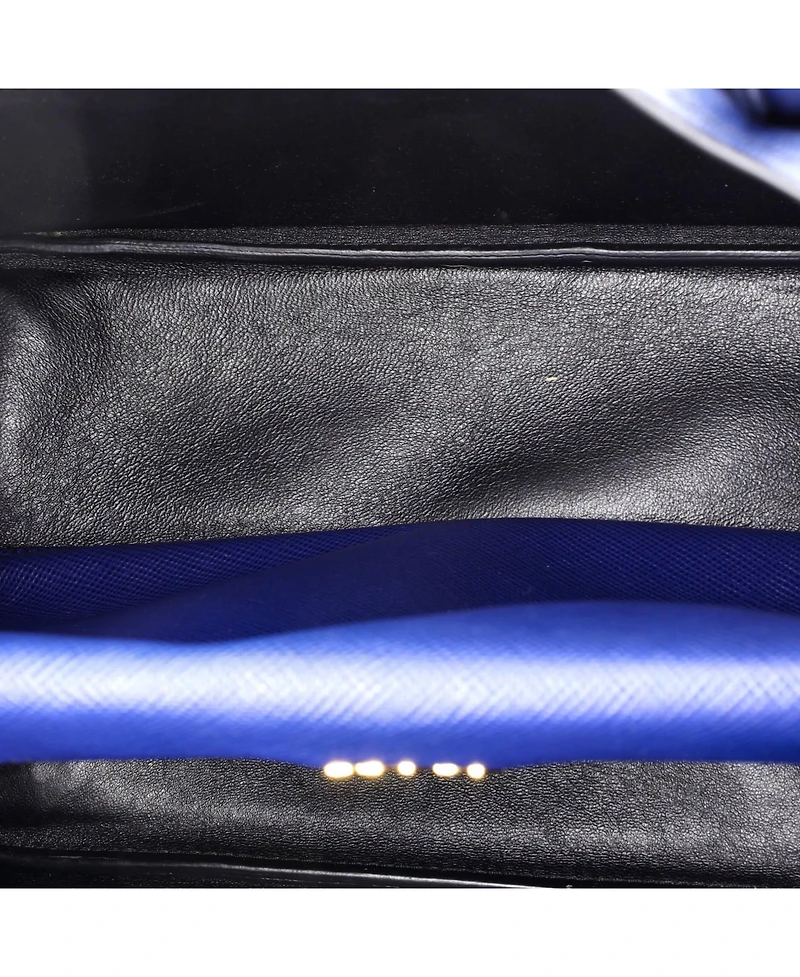 Pre-Owned Prada Medium Cuir Double Tote Saffiano Leather