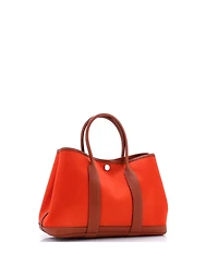 Pre-Owned HERMES Garden Party Tote Toile and Leather