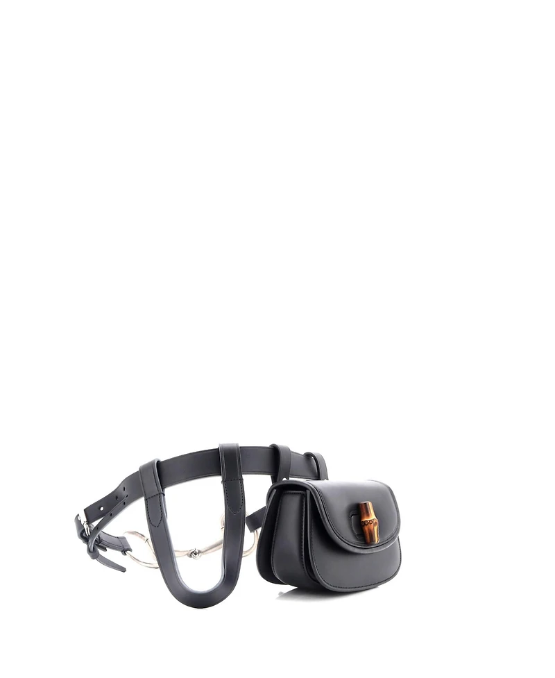 Pre-Owned Gucci Mini Bamboo 1947 Belt Bag Leather