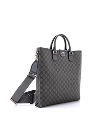 Pre-Owned Gucci Medium Ophidia Convertible Tote Gg Coated Canvas