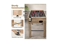Hongge 54 Inch Full Size Foosball Table with Legs, 2 Balls, Cup Holders