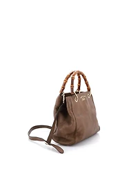 Pre-Owned Gucci Small Bamboo Shopper Tote Leather