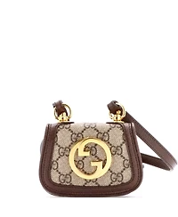 Pre-Owned Gucci Blondie Nm Card Case Wallet with Strap Gg Coated Canvas