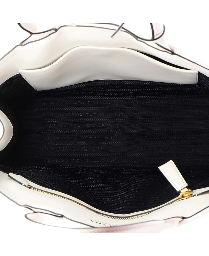 Pre-Owned Prada Medium Symbole Shopper Tote Embossed Leather