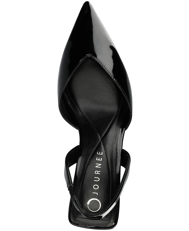 Journee Collection Women's Fallon Low Pointed Toe Pumps