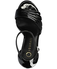 Journee Collection Women's Fecility Metallic Ankle Dress Sandals
