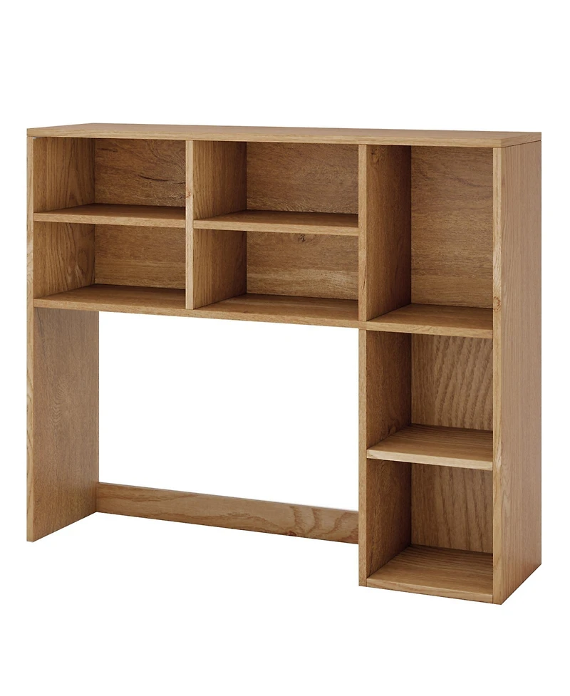 Sugift Desktop Bookshelf with 7 Open Cubbies and 3 Adjustable Shelves