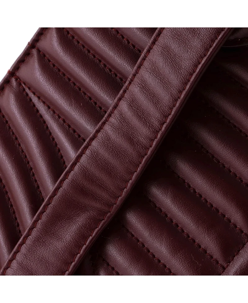 Pre-Owned Prada Medium Convertible Open Tote Diagramme Quilted Leather