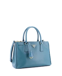 Pre-Owned Prada Small Double Zip Lux Tote Saffiano Leather