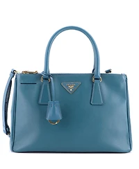 Pre-Owned Prada Small Double Zip Lux Tote Saffiano Leather