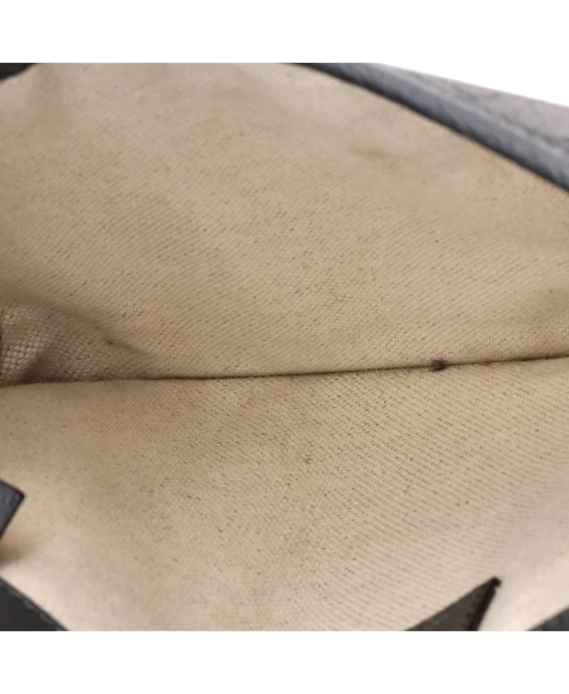 Pre-Owned Gucci Ophidia Flap Belt Bag Gg Coated Canvas with Leather