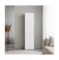 Depot E-Shop 71" Tall Bookcase with 2 Doors and 5 Interior Shelves