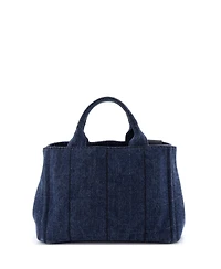 Pre-Owned Prada Mini Canapa Convertible Tote Denim