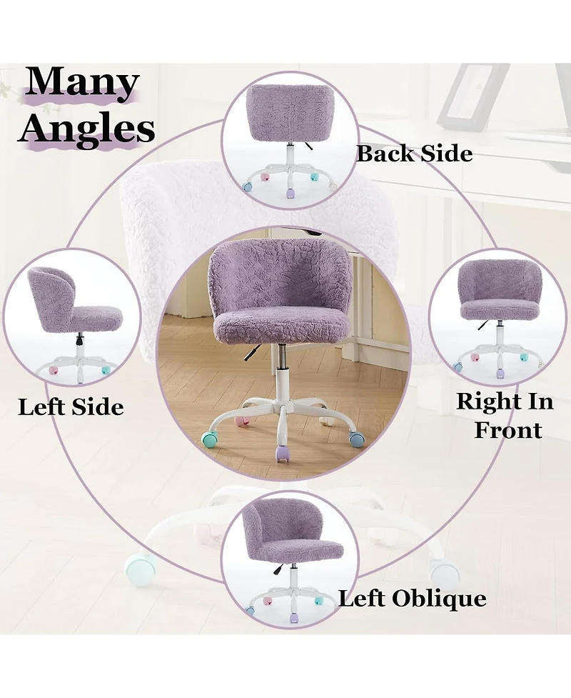 Rainsken Faux Fur Office Chair