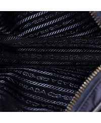 Pre-Owned Prada Buckle Front Pocket Flap Messenger Bag Re-Nylon with Saffiano Leather