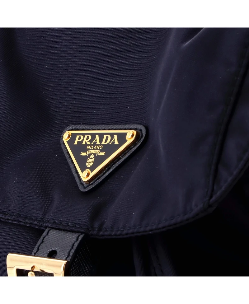 Pre-Owned Prada Small Re-Edition 1978 Pocket Backpack Re-Nylon with Saffiano Leather