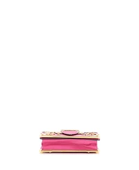 Pre-Owned Prada Small Cahier Crossbody Bag Embellished Leather