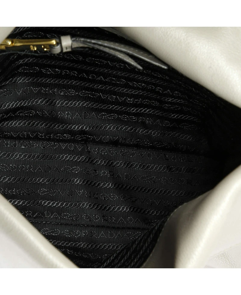 Pre-Owned Prada Small Flap Messenger Glace Calf