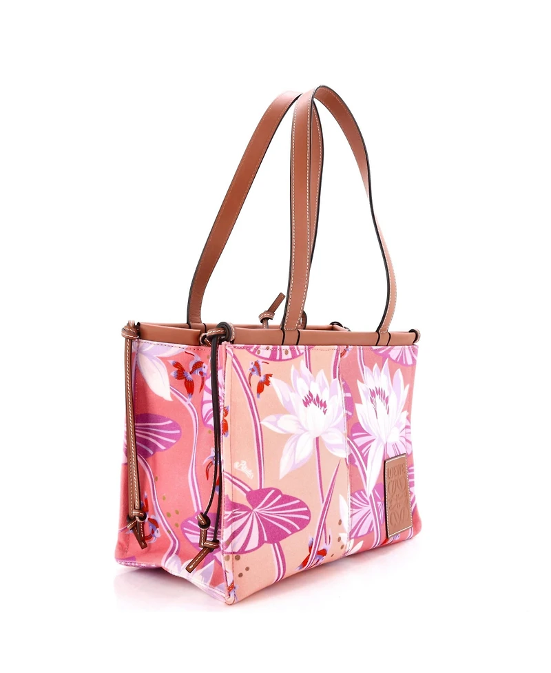 Pre-Owned Loewe Small Paula's Ibiza Cushion Tote Printed Canvas
