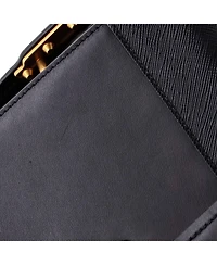 Pre-Owned Prada Large Cahier Crossbody Bag Leather and Saffiano Leather