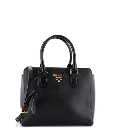 Pre-Owned Prada Small Convertible Open Tote Saffiano Leather