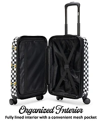 Von Dutch Vision Board Small Expandable Hardside Carry-On Spinner Suitcase