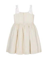 Hope & Henry Big Girls and Linen Bow Shoulder Dress