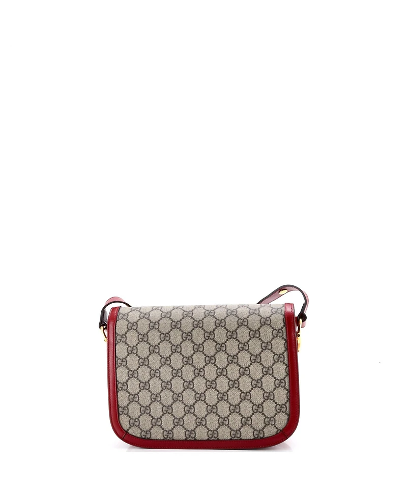 Pre-Owned Gucci Small Horsebit 1955 Shoulder Bag Gg Coated Canvas with Leather