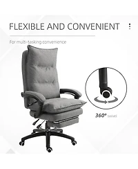 Boyel Living 360degree(s) Swivel Executive Home Office Chair with Adjustable Height and Retractable Footrest