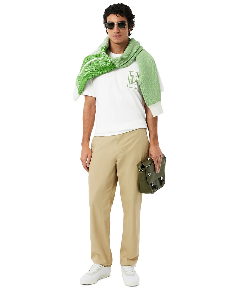 Lacoste Men's Classic-Fit Embroidered Heavy Jersey T-Shirt
