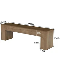 Tribesigns 70.8" Tv Stand, Wooden Entertainment Center, Low Tv Console Table for TVs Up to 80", Modern Chic Entertainment Center