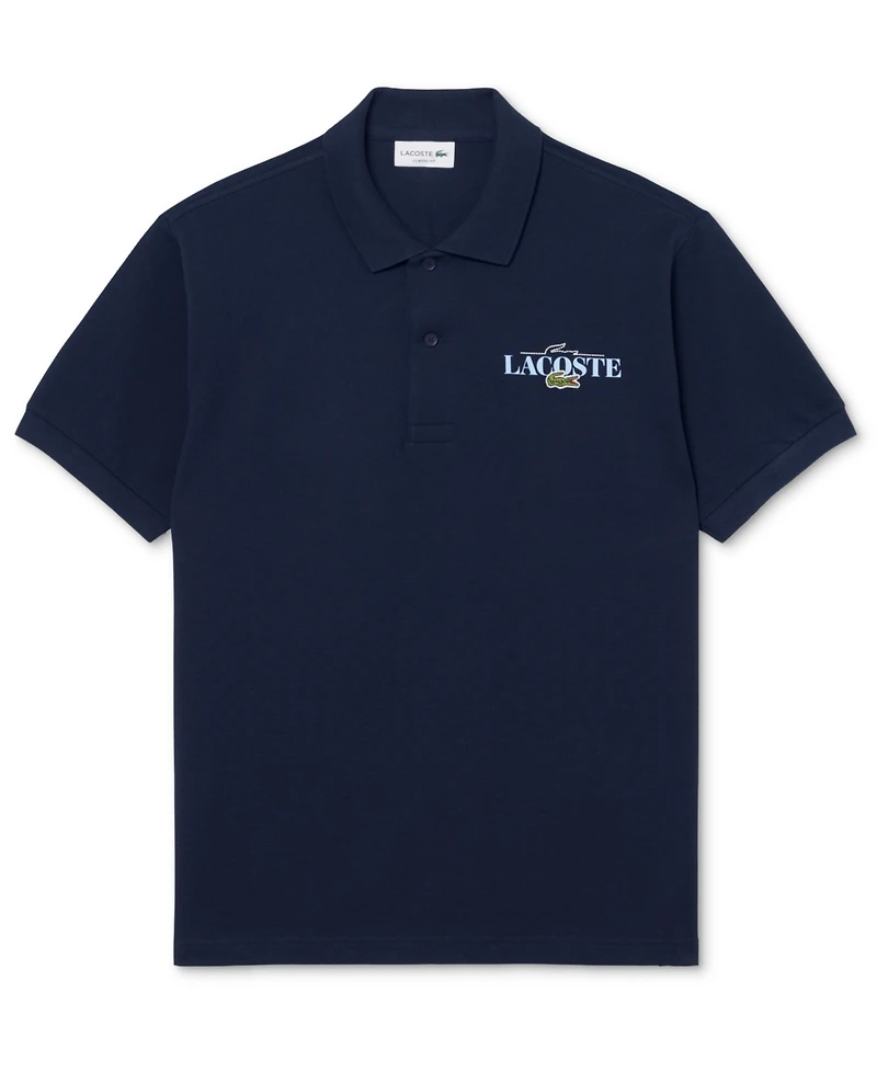 Lacoste Men's Classic-Fit Printed Polo Shirt